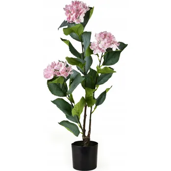 umělá květina VIRIDIS Umělý květ hortenzie světle růžová 13x13x78cm