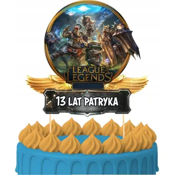 Obraz ZÁPICH DO DORTU Narozeninový Sto let LEAGUE OF LEGENDS HRA POSTAVY TOPPERY 2