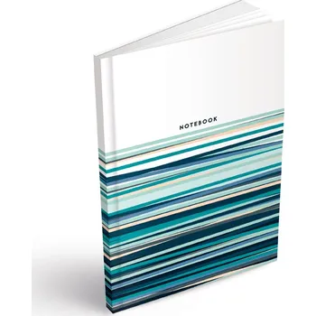 Zápisník Záznamová kniha – mořské pruhy A5 / linka / 100 listů