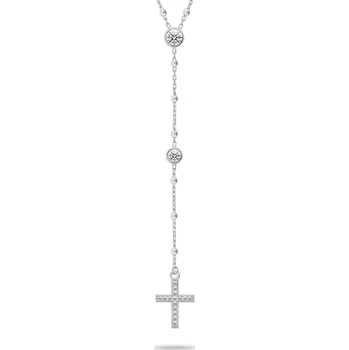 Náhrdelník Brilio Silver Nadčasový stříbrný náhrdelník Růženec NCL113W + 2 měsíce na vrácení zboží