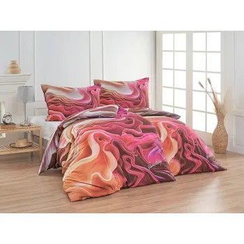 Bytový textil Matějovský Romance Matragi Mako satén 2dílné 140 x 200, 70 x 90 cm zipový uzávěr