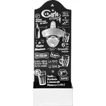 CMP KV7099 Nástěnný otvírák na lahve s odkapovou miskou, černý