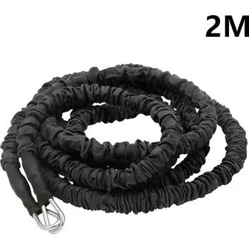 Tréninkové odporové lano 2/3m | fitness - 2M 50LB Černá
