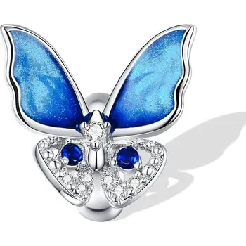 Přívěsek Stříbrný přívěsek srdce s motýlem | šperk - DAC405