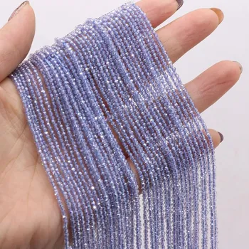 Dětské navlékací korálky Přírodní krystalové korálky 2mm | šperky - Levandule , 3mm