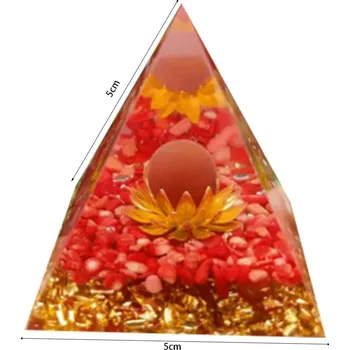 Krystalová orgonitová pyramida 5 cm | dekorace - Typ 24