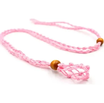 Náhrdelník Nastavitelný náhrdelník s držákem kamene | náhrdelník - Růžový