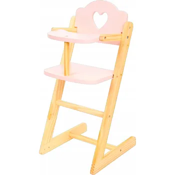 Doplněk pro panenku Hračka: Židlička na krmení pro panenky + kočárek