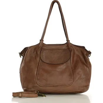 Kabelka MARCO MAZZINI hnědá kožená shopper kabelka (v86h) Velikost: ONE SIZE