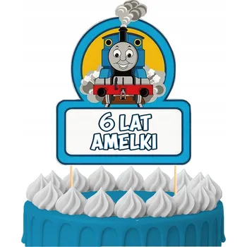 Obraz ZÁPICH DO DORTU Narozeninová Ozdoba Sto Let TOMEK A PŘÁTELÉ VLÁČEK OZDOBY 1