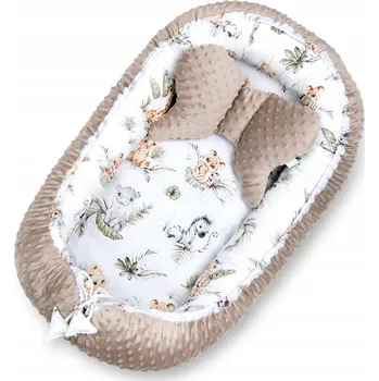 Zavinovačka DĚTSKÝ KOKON HNÍZDEČKO ZAVINOVAČKA + POLŠTÁŘ MOTÝLEK - BAVLNA MINKY