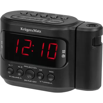 Budík Kruger&Matz KM0827 Radiobudík s LED projekcí AM/FM
