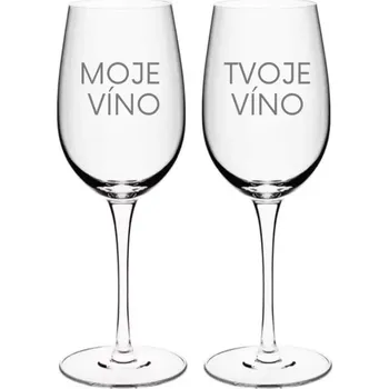 Sklenice Sklenice “moje a tvoje víno” 2ks (Pískování )