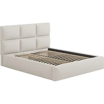 Postel Windsor & Co Světle béžová dvoulůžková postel Libera 160 x 200 cm s úložným prostorem