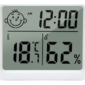 Meteostanice Verk 27466 Digitální teploměr s vlhkoměrem CX-0813 bílý