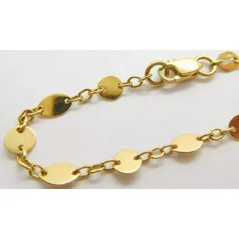 Náramek Klenoty Budín Dámský mohutný pevný zlatý náramek 18cm 585/1,92gr HK7135 (Klenoty Budín Dámský mohutný pevný zlatý náramek 18cm 585/1,92gr HK7135)