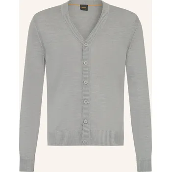 Pánské oblečení Boss Pánský Pletený Kardigan Avac, šedá, XL