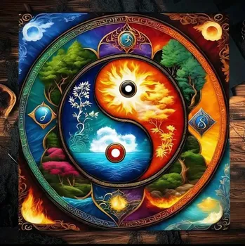 ubrus Vykládací ubrus - Jin-jang