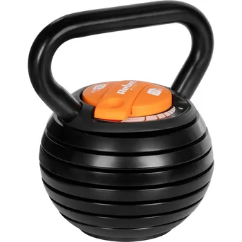 Rebel RBA-2324-18 Kettlebell litinový s automatickým nastavením hmotnosti 3,5 - 18 kg, černý
