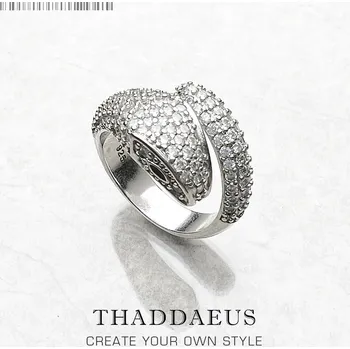 Prsten Stříbrný prsten had se zirkony | šperk