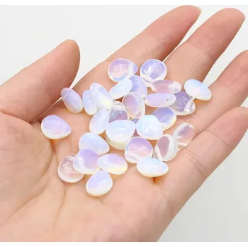 Dětské navlékací korálky Přírodní minerální kapkovité korálky | minerály 5 ks - Opál