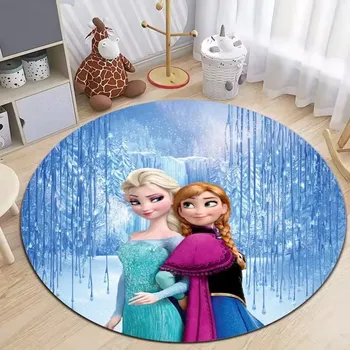 Koberec Koberec s motivem Ledového království pro děti | dětský koberec, kulatý koberec - 7 , 120x120cm
