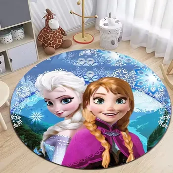 Koberec Koberec s motivem Ledového království pro děti | dětský koberec, kulatý koberec - 10 , 120x120cm