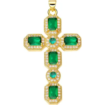 Přívěsek Přívěsek kříž se zirkony | šperk - PX2260-B