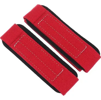 Silové posilovací popruhy na činky | pásky 2 ks - Červený