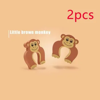 Dětský bezpečnostní prvek 2 ks Dětská zarážka pro bezpečné dveře | zarážka dveří, dětská pojistka - opička