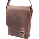 Pánská kožená taška Greenwood Hetwig menší hnědá