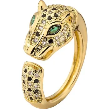 Prsten Vintage prsten leopard s kamenem | šperk - 13057