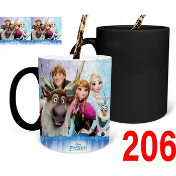 Kouzelný hrnek s potiskem DÁREK Elsa Ledové království Ledová země Olaf+JMÉNO DÁREK