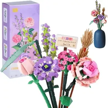 ostatní stavebnice Stavebnice Kytice – barevné květy 547 kusů