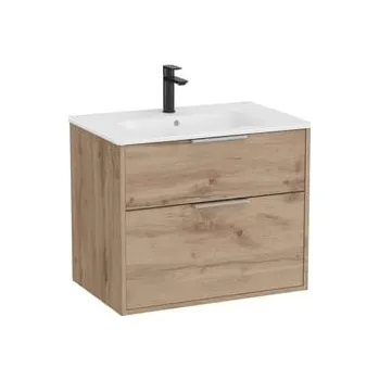 Koupelnový nábytek Koupelnová skříňka s umyvadlem Roca Optica 59x58x45,5 cm dub OPT602ZO