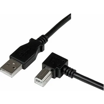 Datový kabel StarTech.com 1m USB 2.0 A to Right Angle B Cable Cord - 1 m USB Printer Cable - Right Angle USB B Cable - 1x USB A (M), 1x USB B (M) (USBAB1MR) - Kabel USB - USB typ B (M) do USB (M) - USB 2.0 - 1 m -