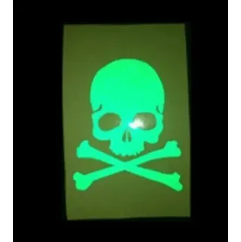 Samolepicí dekorace na vozidlo Reflexní samolepka kostra na motorku | nálepka - Zelený