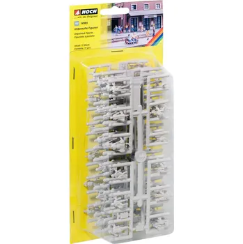 Modelová železnice Postavičky nebarvené 72 ks H0 - Noch 14985 (Figurky H0 1:87)