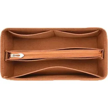 Příslušenství k zavazadlu Organizér do kabelky s více kapsami | vložka do kabelky - hnědá - 31x13x14cm