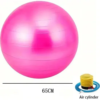 Gymnastický míč Fitness míč na pilates 65 cm | cvičení - Pink qi tong