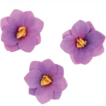 Jedlá dekorace na dort Dekorace oplatková - Hortenzie fialová 3 ks