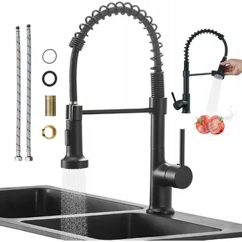 Vodovodní baterie KUCHYŇSKÁ BATERIE DŘEZOVÁ STOJÍCÍ S FLEXIBILNÍ OHYBNÝM RAMENEM / KOHOUTEK