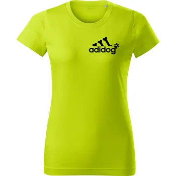 Dámské oblečení Dámské tričko Adidog Limetková L