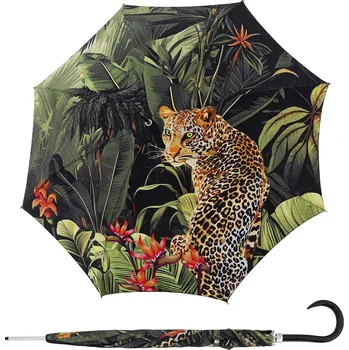 Deštník DOPPLER Manufaktur Elegance Boheme Jungle Tiger - luxusní dámský holový deštník
