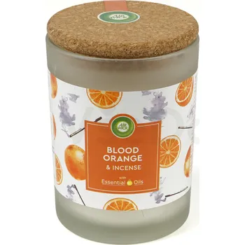 Svíčka Air Wick Svíčka Essential Oils Pomeranč & Vonná tyčinka 185g