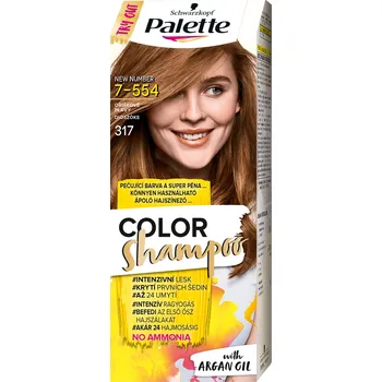 Barva na vlasy Palette Barva na vlasy Color Shampoo Oříškově plavý 317 50ml