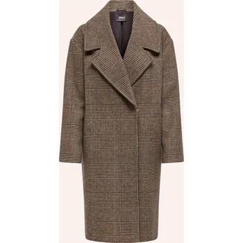 Dámský kabát Only Dámský Plášť, koňaková / černá, 40