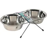 Zolux S.A.S. Miska nerez stojan+ 2 misky pes STEEL 1,3l Zolux