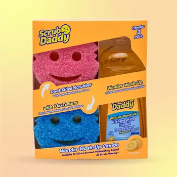 Mycí prostředek Scrub Daddy Set 2 ks houbiček Scrub Mommy + Prostředek na mytí nádobí 500 ml