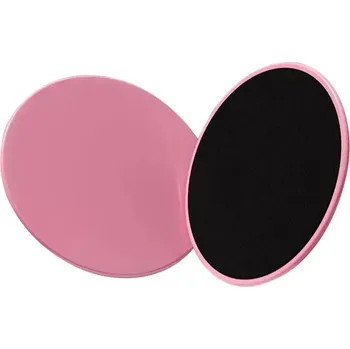 Klouzavé fitness disky pro core trénink | cvičební pomůcky 2 ks - Růžový